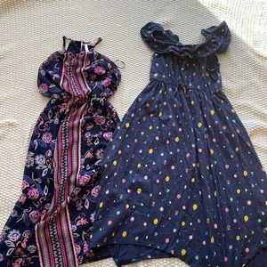 Girls blue long dresses